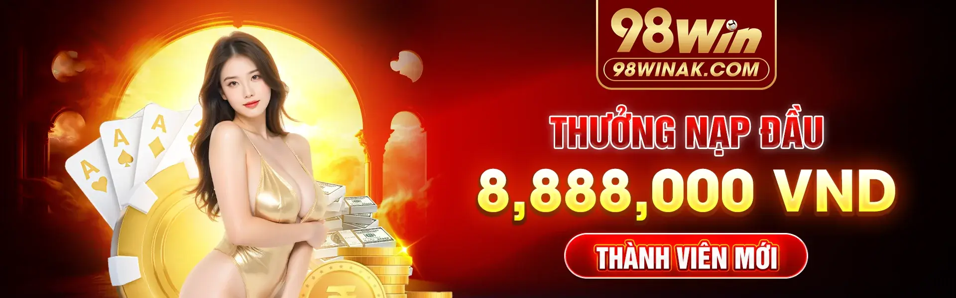 98Win thưởng nạp đầu 8888000 VND