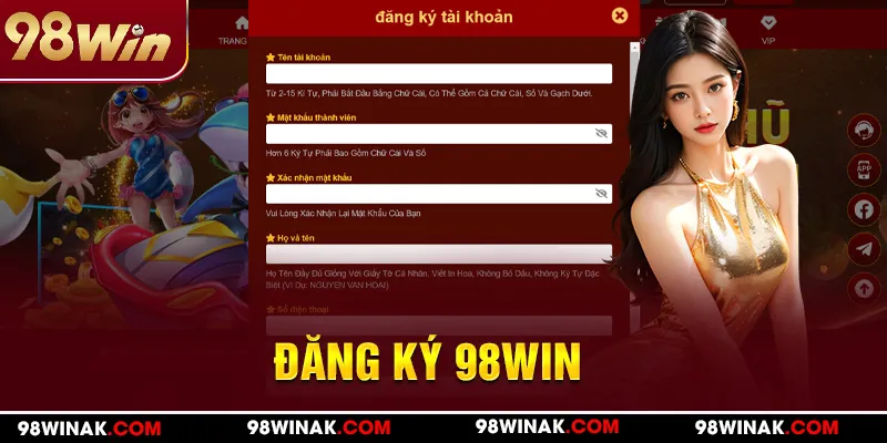 Đăng ký 98WIN
