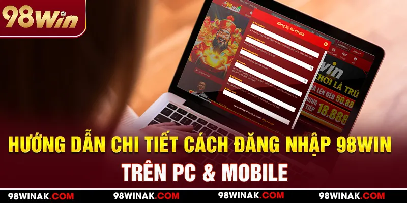 Hướng dẫn cách đăng nhập 98Win trên PC & Mobile